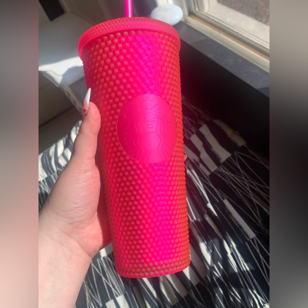 Starbucks Hot Pink Studded Venti Tumbler
